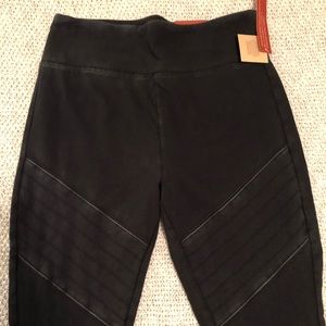 Black Moto Leggings - High Waisted